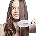 Droiee Hair Straightener Brush - Best Electric Ceramic Heating Straightening Brush for Women - Anti Scald, Static, Detangling and Silky Straight [White with Red]