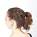 Stretch Double Comb for Thick Wavy Hair - Sturdy Quality, Easy Hairstyles and Long Lasting Updo's (Large, Pretzel Brown, Plastic)