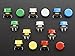 Adafruit Colorful Round Tactile Button Switch Assortment - 15 pack [ADA1009]