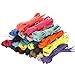 Juipniss 20 Pairs Flat Colored Shoelaces for Sneakers Skate Shoes Boots and Sport Shoes (40'' Colored)