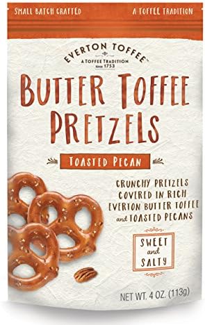 Everton Toffee Toasted Pecan Butter Toffee Pretzels (Toasted Pecan, 3 Pack)
