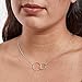 Dear Ava Necklace Gift For Women and Girls | Adjustable Modern Jewelry Pendant Love Gifting Idea for Her with Heartfelt Card | Gift for best friend Silver