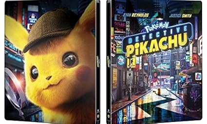 Amazon Com Pokemon Detective Pikachu Steelbook 4k Ultra Hd Blu Ray Blu Ray Paul Kitson Justice Smith Ryan Reynolds Kathryn Newton Rob Letterman Movies Tv