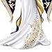 The Hamilton Collection Lena Liu Angel Figurine with Hand Applied Golden Floral and Hummingbird Artwork