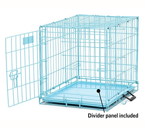MidWest iCrate 24" Blue Dog Crate - Image 4