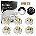 Partsam T3 Neo Wedge LED Light Bulbs A/C Climate Heater Control Lamps Gauge Cluster Instrument Dashboard Bulbs White 6PCS