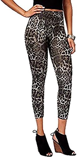 First Looks Women's Ikat Cheetah Seamless Skimmer Leggings (M/L)