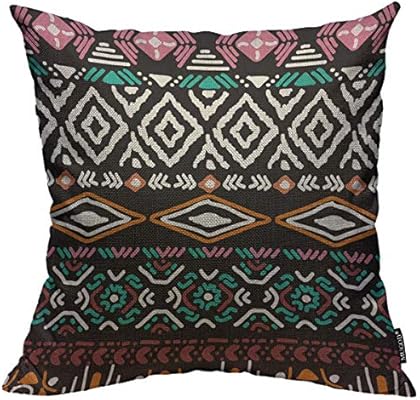 Amazon Com Mugod Multicolor Tribal Decoration Throw Pillow