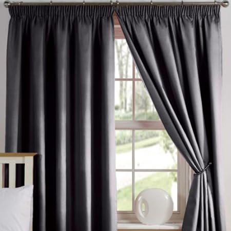46 X 72 Black Curtains Amazon Co Uk Kitchen Home