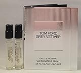 2 Tom Ford Grey Vetiver EDP Spray Sample Vial for Men