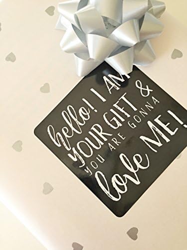 Gift Labels, Present Tags, 24 Jumbo Gift Tag Stickers, Birthday Gift Labels