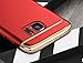 CROSYMX Galaxy S7 Edge Case Back Cover, Ultra Slim & Rugged Fit Shock Drop Proof Impact Resist Hard Protect Case for Samsung Galaxy S7 Edge (5.5'')(2016) - Red
