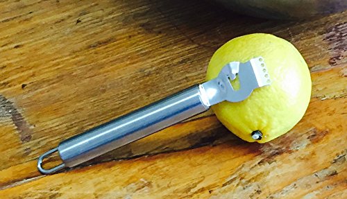 image for Zesto Lemon Zester with Channel Knife. Best tool to add Citrus Zest an