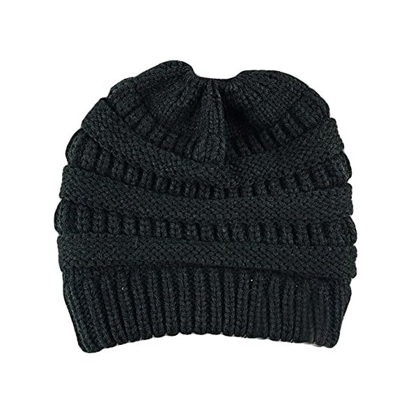 winter hat with ponytail