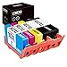 Lemero Remanufactured Ink Cartridge Replacement for HP 902XL ( Black,Cyan,Magenta,Yellow , 4-Pack )