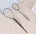 New 2pcs Magic Topsy Tail Hair Braid Ponytail Styling Maker Clip Tool (Random Color)
