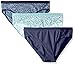 Columbia Women's Cotton Stretch with Elastic Lace Bikini 3 Pack