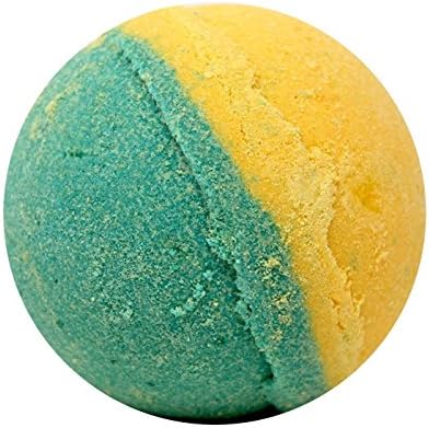 TANGERINE GRAPEFRUIT: Premium Large Lush Bath Bomb Fizzy 4.5oz - Handmade in USA - Relaxing, Moisturizing, Fun Gift for All Ages - 100% Natural, Clean, Safe Ingredients