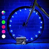 Activ Life Bike Wheel Lights (1 Tire, Blue) Gifts for Christmas Stocking Stuffers & Birthday Presents - Best for Cool Boys 5 6 7 8 9 10 Year Old & Top Men - Unique 2019 Ideas for Him Dad Brother Uncle