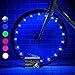 Activ Life Bike Wheel Lights (1 Tire, Blue) Gifts for Christmas Stocking Stuffers & Birthday Presents - Best for Cool Boys 5 6 7 8 9 10 Year Old & Top Men - Unique 2019 Ideas for Him Dad Brother Uncle primary