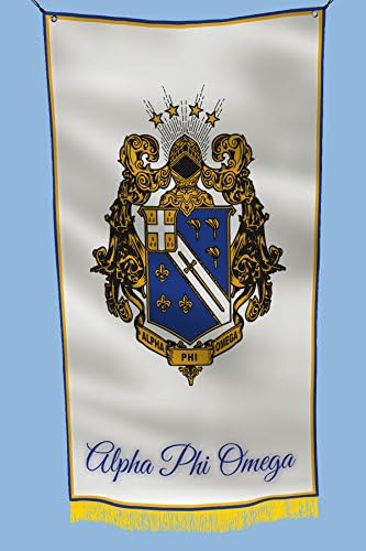 Alpha Phi Omega Vertical Licensed Dorm Basement Flag Banner 2x3 Feet