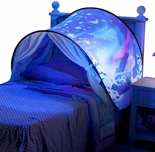 Kids Dream Bed Tents Baby Pop Up Unicorn Snowy Foldable Playhouse Comforting At Night Sleeping Outdoor Camp Tipi