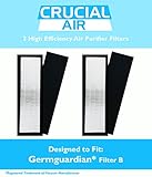 2 Germguardian Air Purifier HEPA Filter B FLT4825, Fits Guardian 3-in-1 Systems, AC4825 , AC4800 Series,Compare to Part # FLT4825, FLT 4825, Germguardian B Filter, Designed & Engineered by Crucial Air