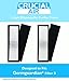 2 Germguardian Air Purifier HEPA Filter B FLT4825, Fits Guardian 3-in-1 Systems, AC4825 , AC4800 Series,Compare to Part # FLT4825, FLT 4825, Germguardian B Filter, Designed & Engineered by Crucial Air