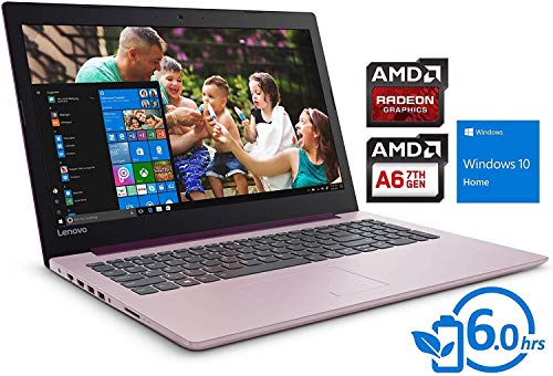 Lenovo IdeaPad 330 (81D600TAUS) Laptop, 15.6″ HD Display, AMD A6-9225 Upto 3.0GHz, 4GB RAM, 500GB HDD, DVDRW, HDMI, Card Reader, Wi-Fi, Bluetooth, Windows 10 Home – (Purple)