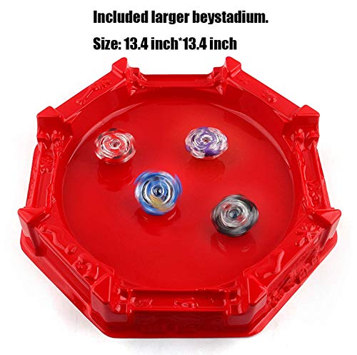 Bey Battle Gyro Burst Evolution Attack Pack for Battling Top Game Included 4 X Burst Gyro,2 X Launcher,1 x Stadium,4 X Stickers