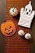 DII Halloween Cooking & Baking Collection Kitchen Accessories, Potholder & Oven Mitt Set, Ghost & Pumpkin, 2 Piece