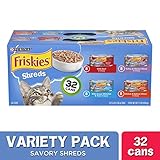 Purina Friskies Gravy Wet Cat Food Variety Pack, Savory Shreds - (32) 5.5 oz. Cans