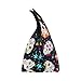 InterestPrint Mexican Sugar Skull Insulated Lunch Tote Bag Reusable Neoprene Cooler, Day of the Dead Portable Lunchbox Handbag for Men Women Adult Kids Boys Girls