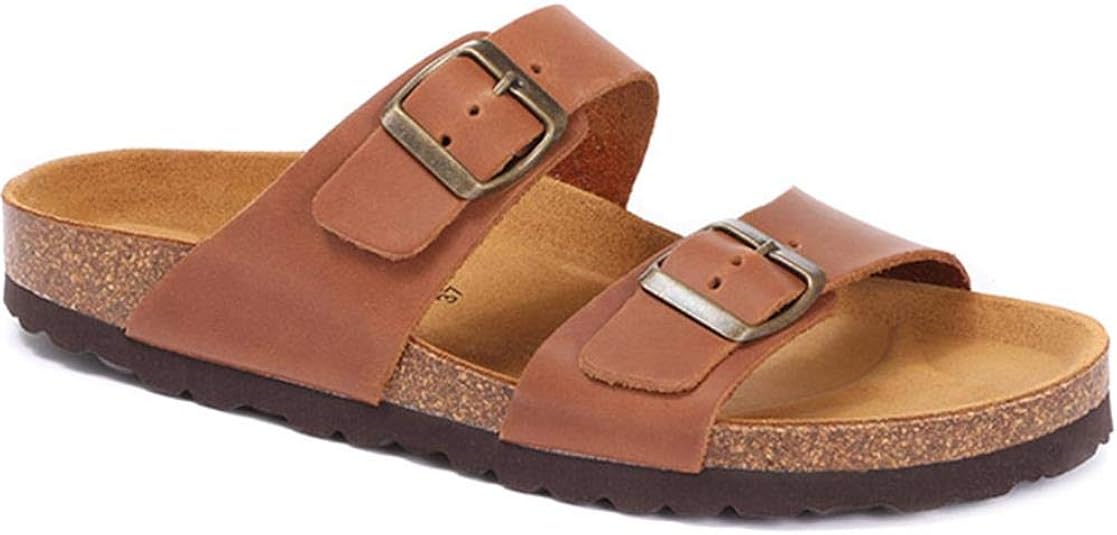 Jones Bootmaker Flat Mule Sandal 315 863 Tan Size 4 (37) Amazon.co