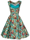 Lindy Bop Women's 'Ophelia' Vintage 1950's Garden Party Picnic Dress