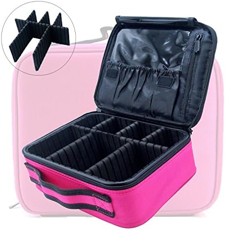 Samtour Makeup Bags Cosmetic Cases Travel Train Cases Makeup Organizers for Women Girls