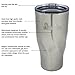 Tumbler With Lid 30 Oz | Stainless Steel Vacuum Insulated Double Wall Thermos Cup for Hot Beverages and Cold Drinks Mug