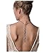 Minid Wedding Vintage Necklace Deco Jewelry, Bridal Back Drop Crystal Necklace