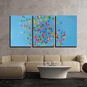 Floating Balloons in The Air x3 Panels