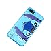 CASESOPHY Blue Leather Case with Card Holder Stand for iPhone 7 8 iPhone7 iPhone8 Regular Size Kickstand Cartoon Protective Pratical Shockproof Cute Lovely Chic Gift Kids Boys Girls Little Girls
