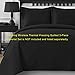 Comfy Bedding | 5-Piece Comforter Set | Microfiber Bedding | King | Frame – Plum | 1 Comforter, 2 Pillow Cases, 1 Square Decorative Pillow & 1 Rectangle Decorative Pillow | Microfiber | Modern