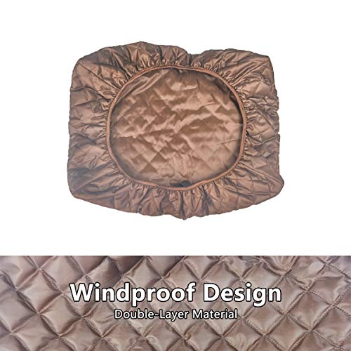 LBG Products Indoor Air Conditioner Cover for Window A/C Unit,Brown Color, Double Insulation Windblock (25''L x 17''H x 4''D)