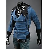 Amoin Men's Fashion Oblique Zipper Hoodie Casual Top Coat