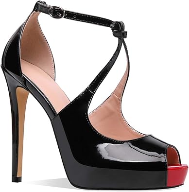 peep toe heels amazon