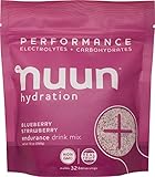 Nuun Performance Hydration: Blueberry Strawberry, Individual Pouch, 32 Serving