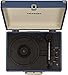 Crosley CR8005D-BL Cruiser Deluxe Vintage 3-Speed Bluetooth Suitcase Vinyl Record Player Turntable, Blue
