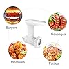 Food-Meat-Grinder-Attachments-for-KitchenAid-Stand-Mixers-Durable-Meat-Grinder-Sausage-Stuffer-Attachment-Compatible-with-All-KitchenAid-Stand-Mixers-Includes-2-Sausage-Stuffer-Tubes-White Food Meat Grinder Attachments for KitchenAid Stand Mixers, Durable Meat Grinder, Sausage Stuffer Attachment Compatible…