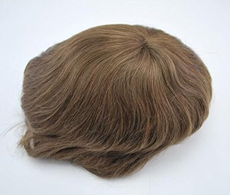 Light Brown Toupee For Men 6 Hair System Short Hair Wig In Stock