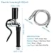 Pre-Rinse Commercial Kitchen Faucet with High Pressure Flexible Hose Sink Sprayer Replacement Kit Black