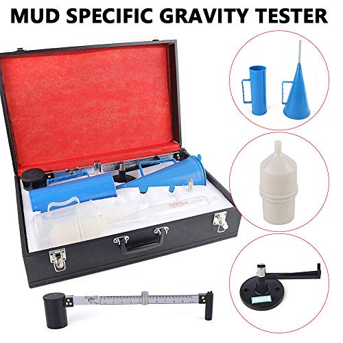 TFCFL Portable Sand Content Kit Mud Tester Mud Hydrometer Viscosimeter Sand Content Meter Slurry Mud Tester Mud Specific Gravity Tester